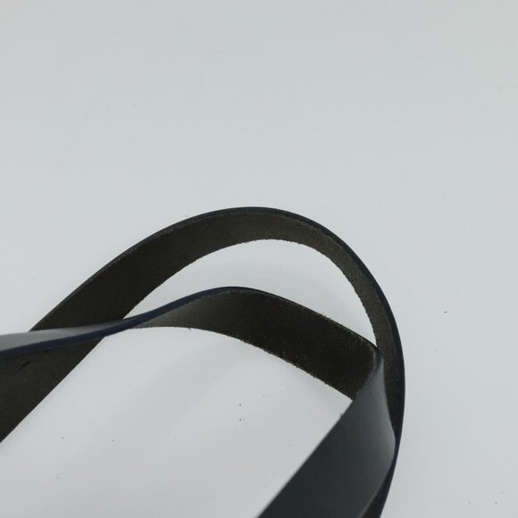 FENDI Zucchino Canvas Hand Bag Navy Silver Auth - Picture 8 of 16